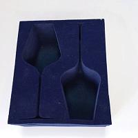 Презентационная флокированная упаковка для бокалов