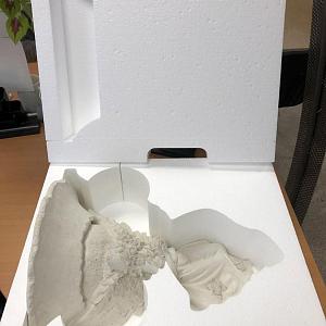 Светильник в нашей упаковке из пенопласта