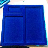 Флокированный ложемент для подарка